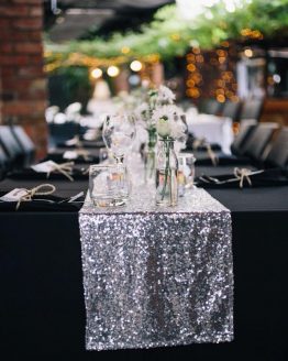 sequin table runner hire auckland new zealand