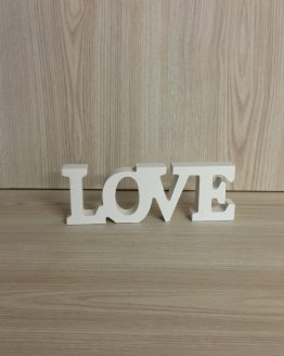 love wooden block sign