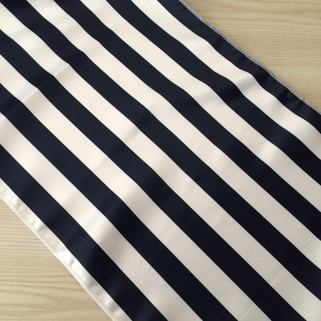 Striped Table Runner - Navy & White | The Pretty Prop Shop Wedding and ...
