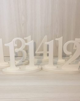 white wooden table number hire auckland new zealand
