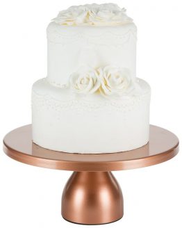 rose gold copper cake stand