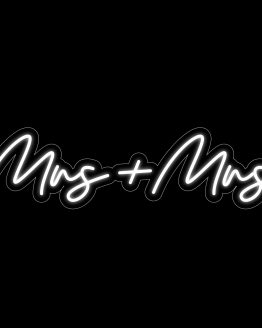 mrs and mrs neon sign hire nz