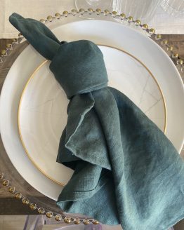 forest green napkin hire new zealand