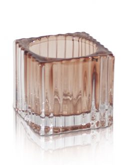 Champagne Ribbed Tealight Holder Hire NZ
