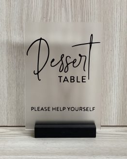 WILLA DESSERT TABLE FROSTED-BLACK