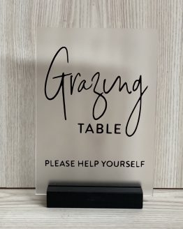 WILLA GRAZING TABLE FROSTED-BLACK