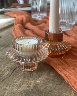 champagne and amber candle holder hire auckland nz