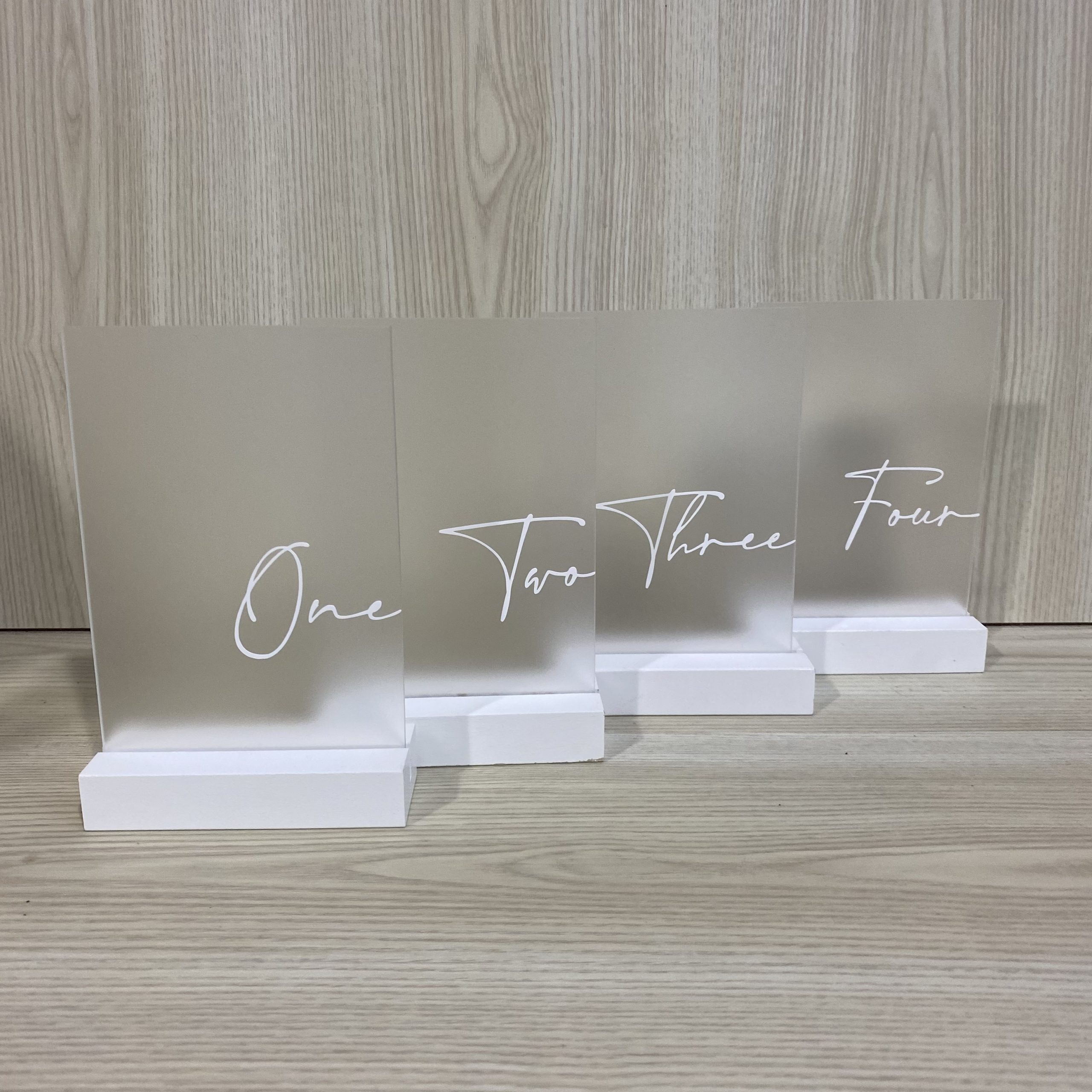 acrylic table number hire auckland nz
